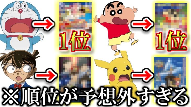 【神回】国民的アニメの人気映画ランキングが衝撃的すぎた件ｗｗｗ【ツッコミ】【ドラえもん】【クレヨンしんちゃん】【名探偵コナン】【ポケモン】【映画紹介】【映画　予告】【感動】【鬼滅の刃】【ジブリ】