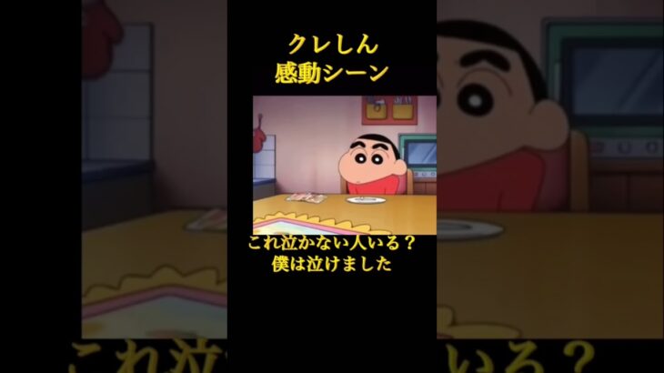 クレヨンしんちゃん感動シーンこれ泣かない人いる？