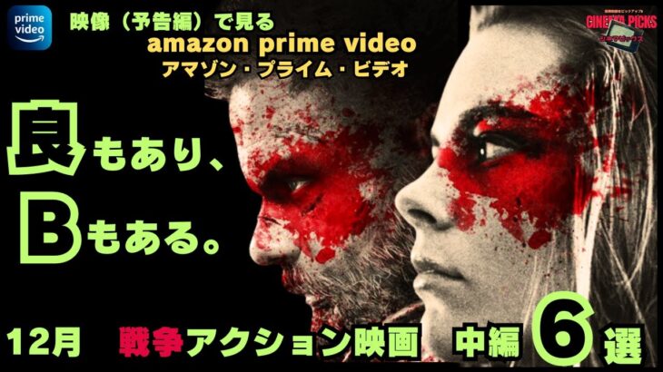 【映画紹介】良もありBもある!!映像で見る　2023年12月にアマゾンプライムで配信されるおすすめアクション映画予告6選・中編（戦争映画）【最新映画】