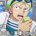 ONE PIECE 1087話予告「女ヶ島の乱！英雄コビーの一件」