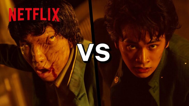 アクションシーン – 幽助 vs 桐野（with 魔回虫）| 幽☆遊☆白書 | Netflix Japan
